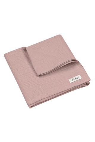 Tragetuch ELENA aus Musselin – 100 % Baumwolle – Puderrosa