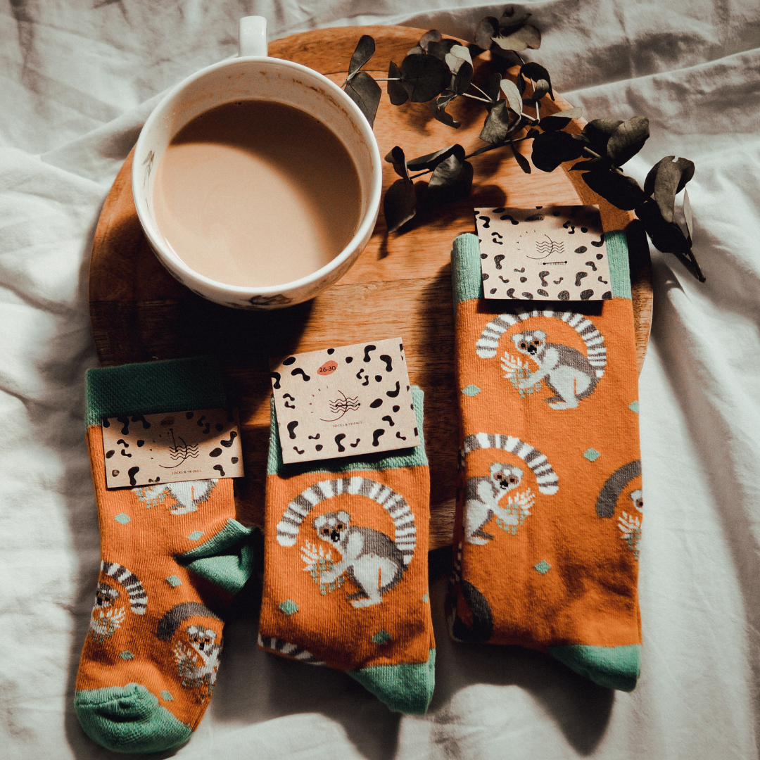 Calcetines de lémures para niños