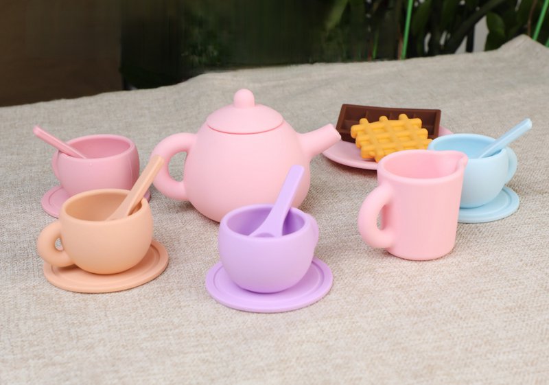 Dinette, service à Thé en Silicone 