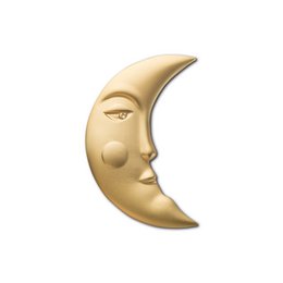 Golden Metal Pin "Moon"