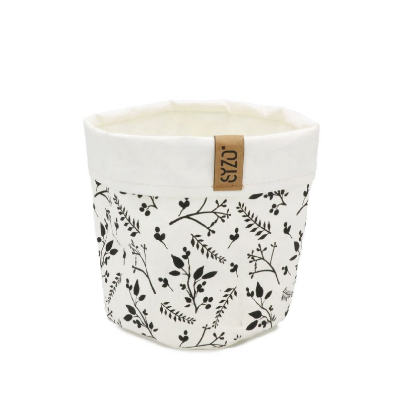 SIZO Washable Paper Bag Flower White with waterproof biodegradable liner