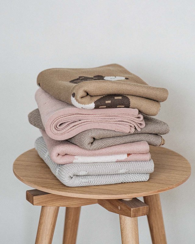 Mini Blanket Hedgehog, Brown, Khaki