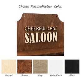 Mangeoire à oiseaux en bois « Saloon », décor élégant de jardin et de balcon, cadeau pour les amoureux des oiseaux