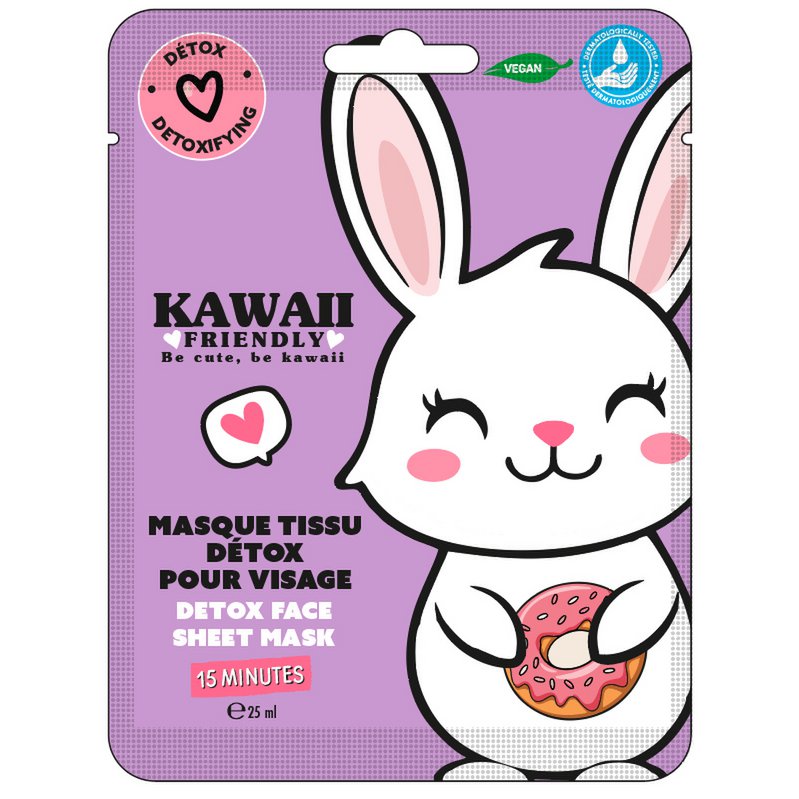 Masque Tissu pour Visage Détox Kawaii Friendly