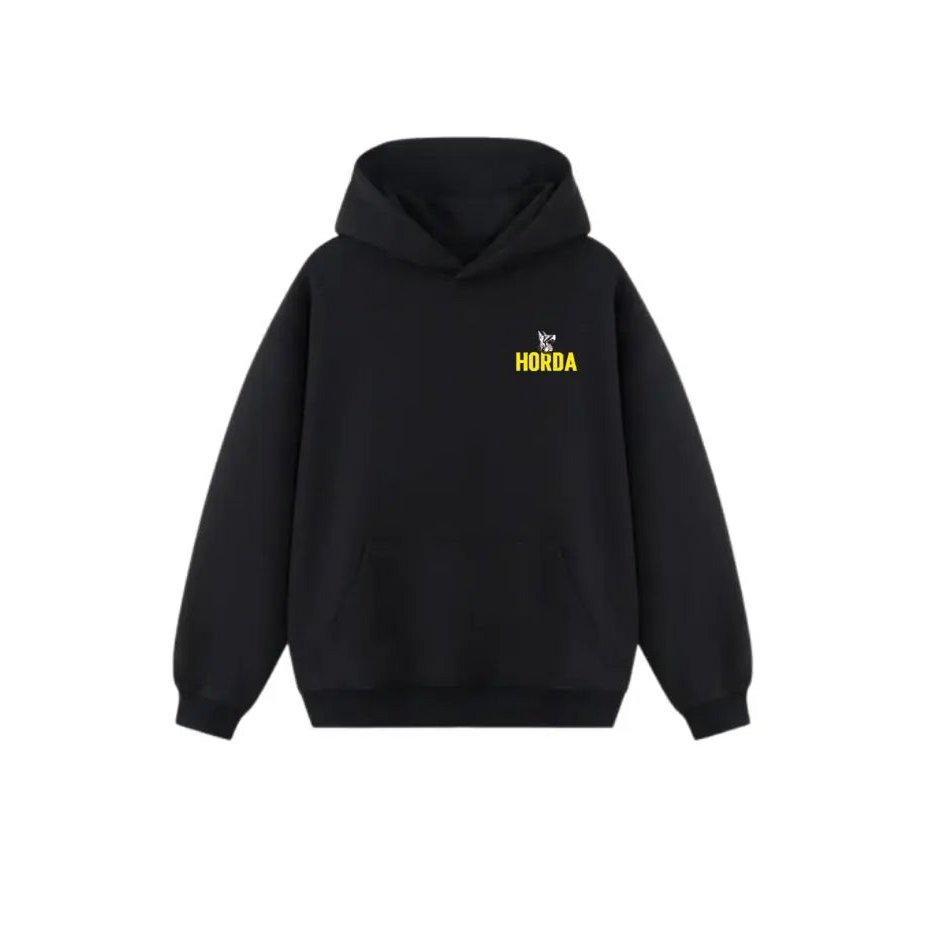 Felpa Dobermann Yellow Boxy Fit 380g Cotone Garzato | Horda Brand