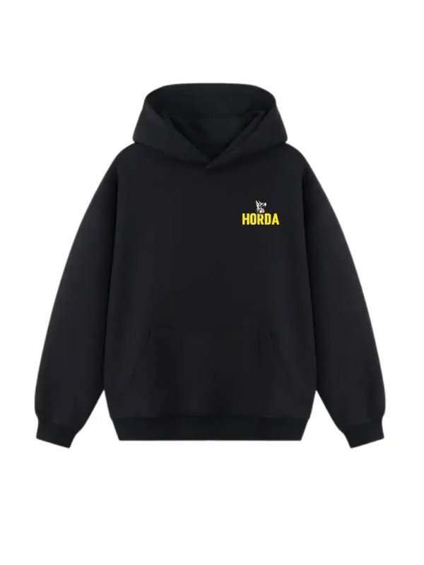 Felpa Dobermann Yellow Boxy Fit 380g Cotone Garzato | Horda Brand
