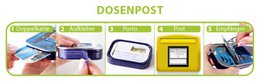 Dosenpost "Merry christmas and a happy new year"