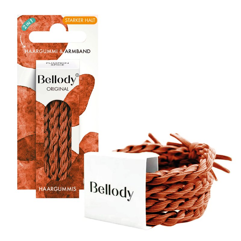 NIEUW - Haarelastiekjes Amalfi Lemon - Bellody® (4 stuks) - Stijlvolle gevlochten haarelastiekjes Copy