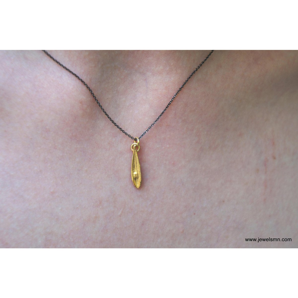 Real Olive Leaf Gold Necklace, Handmade Nature-Inspired Jewelry, Organic Tree Pendant, Gift for Luck & Success, Sterling Silver 925