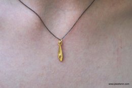 Real Olive Leaf Gold Necklace, Handmade Nature-Inspired Jewelry, Organic Tree Pendant, Gift for Luck & Success, Sterling Silver 925