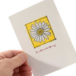 Kleine postzegel: Prettige dag verder