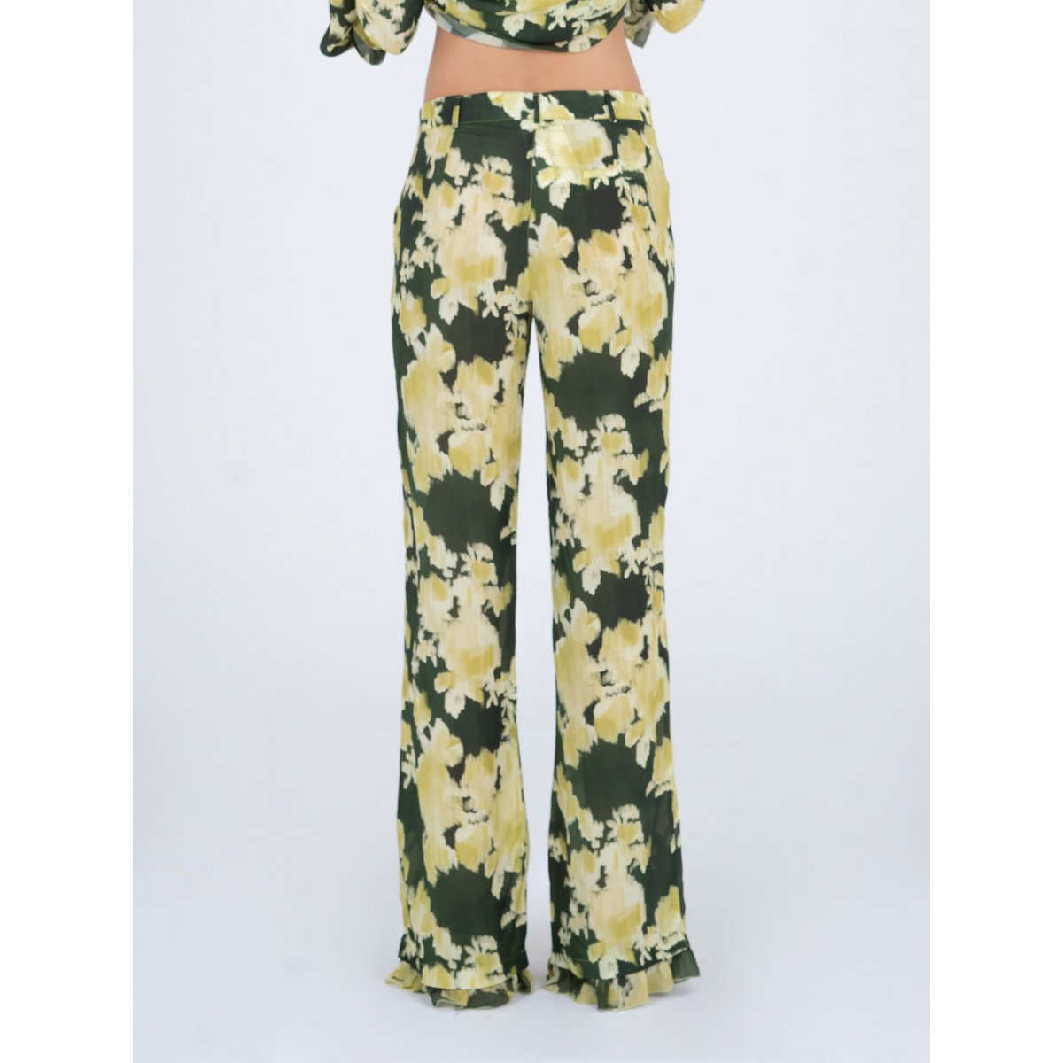 Lime Lagoon Flower Print Pants