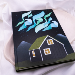 Cuaderno Islandia Aurora Boreal DIN A5 tapa dura - 128 páginas punteadas - diario de viaje Escandinavia