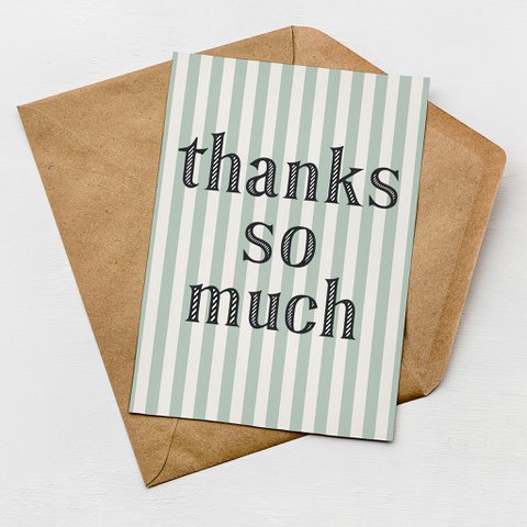 Thanks So Much Card | Thank You Greetings Card