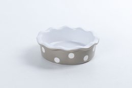 Plato de pastel pequeño Beige Isabelle Rose