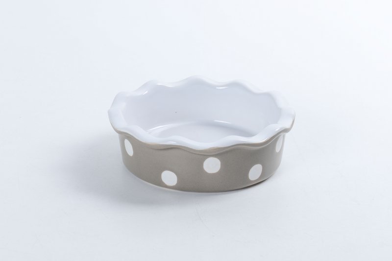 Plato de pastel pequeño Beige Isabelle Rose