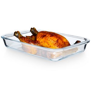 Casserole Dish Glass 34.5x20.5x5 cm, 2.2 l