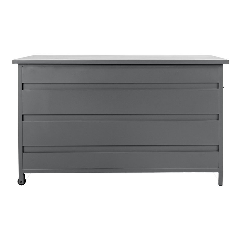 Cassis Cushion Box  - Cushion Box, aluminum, grey, medium, 130x60x75 cm, 450 L