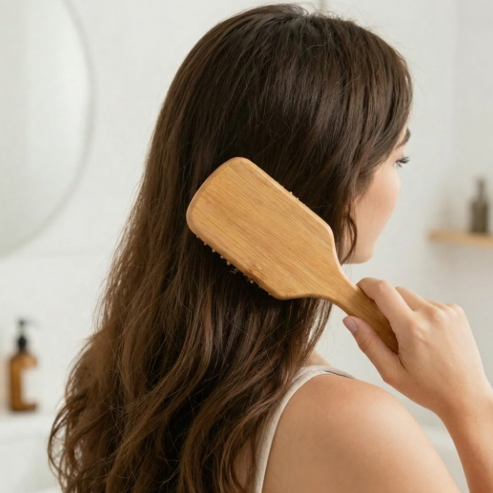 green-goose Brosse à cheveux en bambou XL