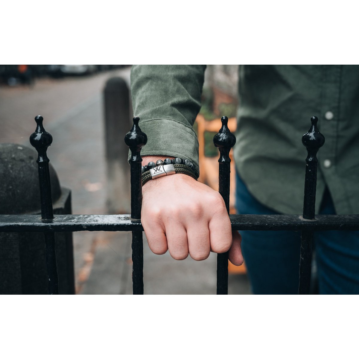 Reb armbånd 12mm - Caesar kollektion | Udgave sort