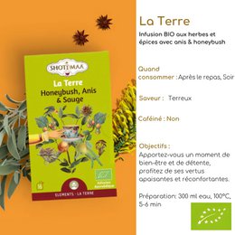 Bio-Kräutertee-Aufguss „Elements of Nature“ – Wohlfühl-Aufgüsse, inspiriert von den 5 Elementen für Ausgeglichenheit und Vitalität – erdig, beruhigend, revitalisierend, duftend