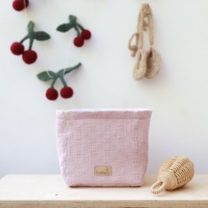 MAAT S - geborduurde opberger, container voor accessoires, luierorganisator, luierdoos, cosmetische doos, baby-organizer