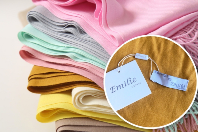 Pashmina tørklæde mørk mynte grøn
