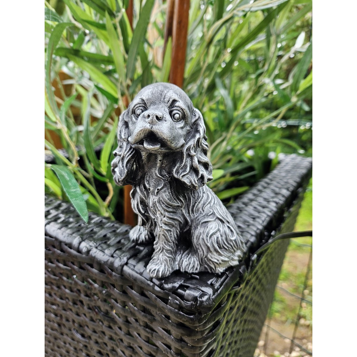 Figurine Cocker Spaniel argent
