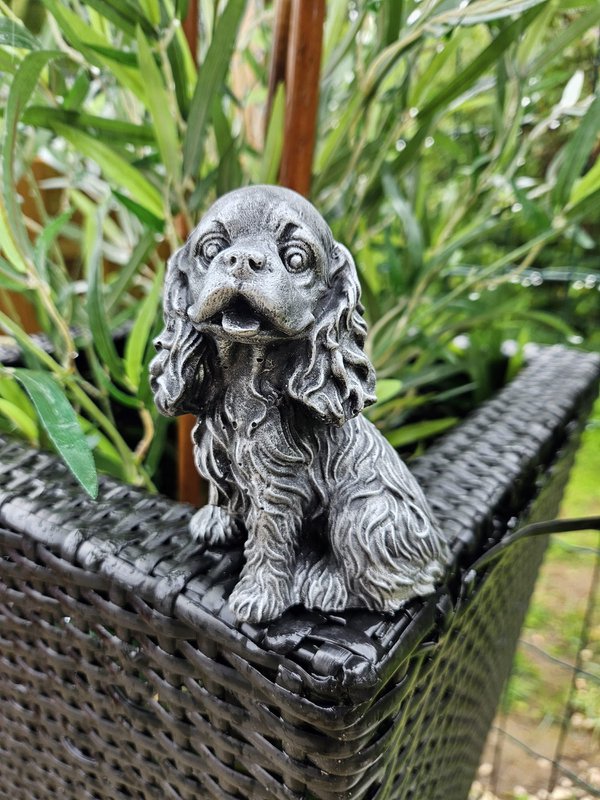 Cocker Spaniel figur sølv