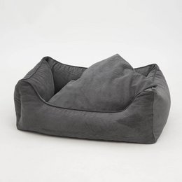 Hundebett Box Bett Chelsea Cord graphit