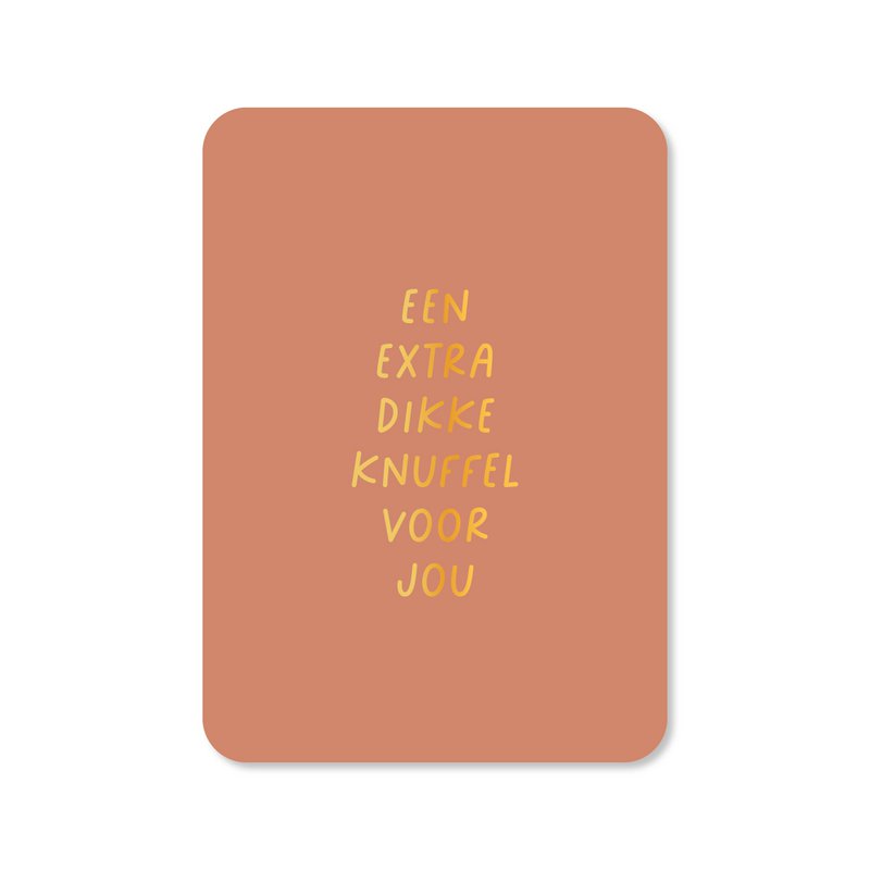 Card An extra big hug for you (with gold foil)