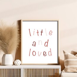 Plakat – Lille og elsket rød
