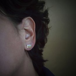 Tweekleurige parallelle studs
