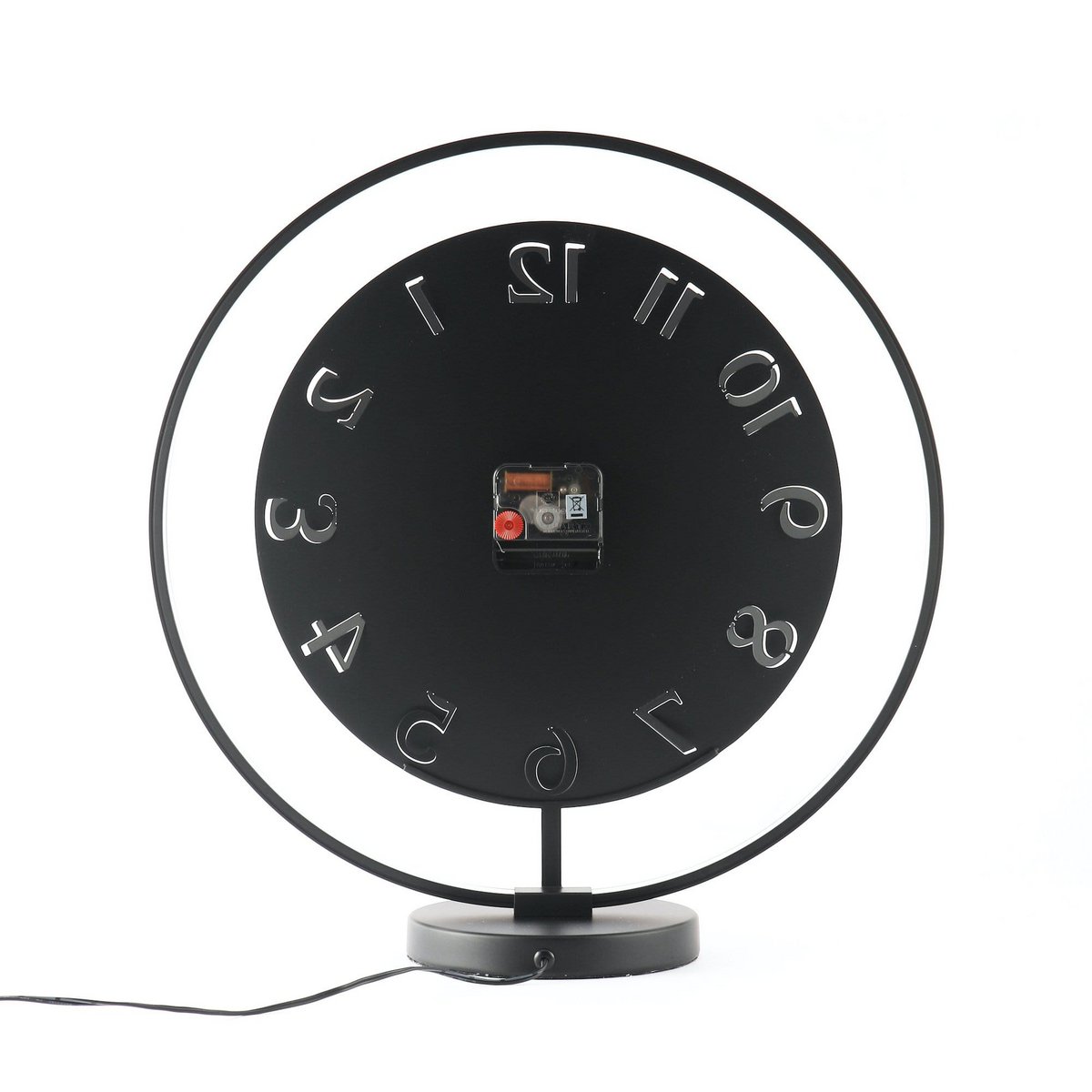 Tafelklok - 40 x 40,5 cm - Metaal - Lichtunit - 'Ting Table'