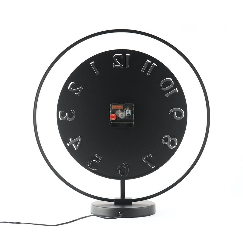 Horloge de table - 40 x 40,5 cm - Métal - Unité lumineuse - 'Ting Table'