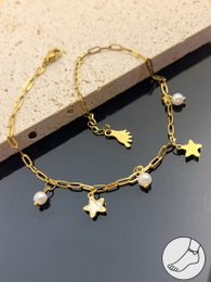 Akvil -Kette Mutter -pearl -Edelstahl, Perle und Mutter -Of -Pearl