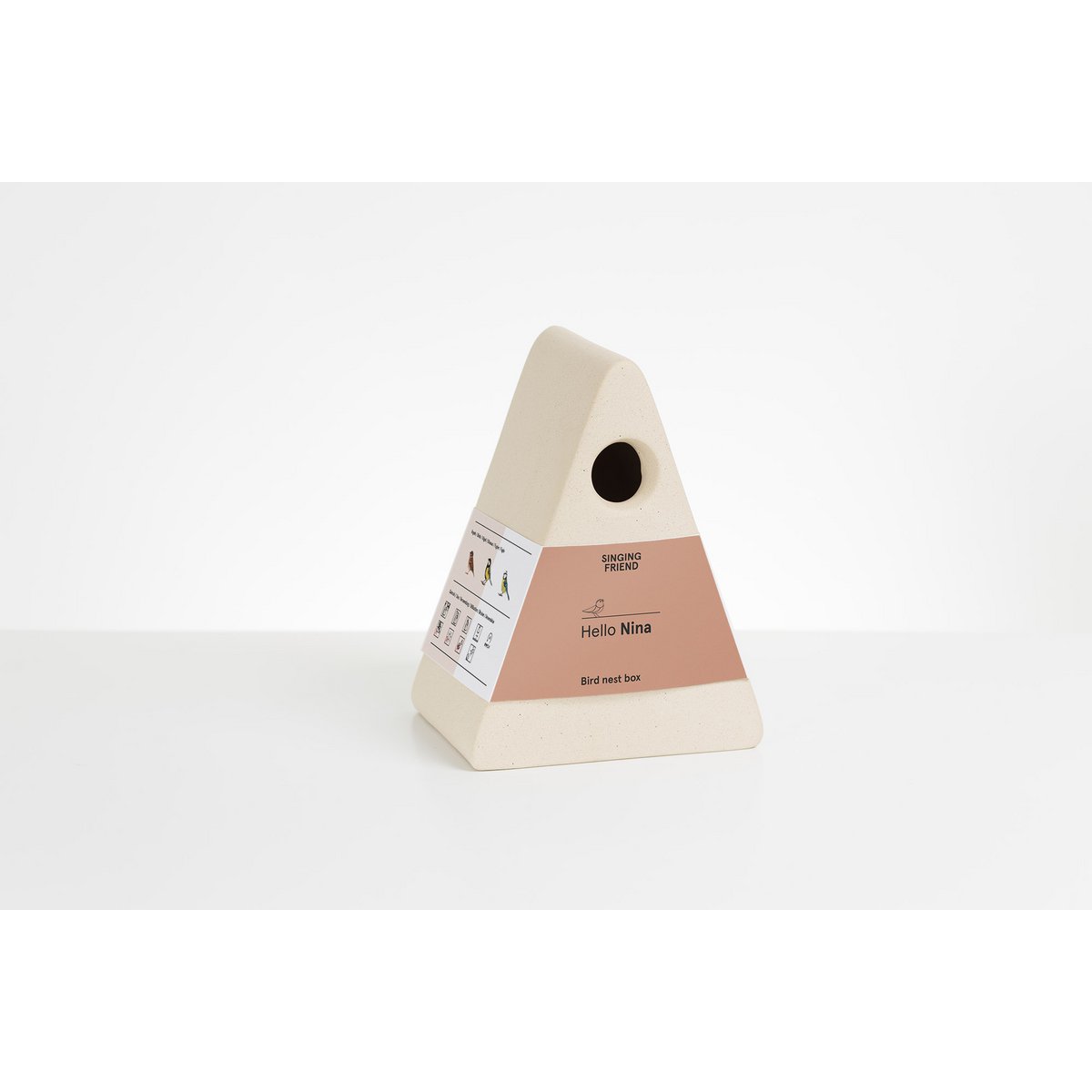 Hello Nina ceramic bird house