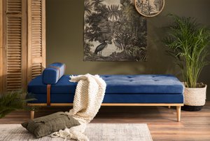 Daybed velvet blue