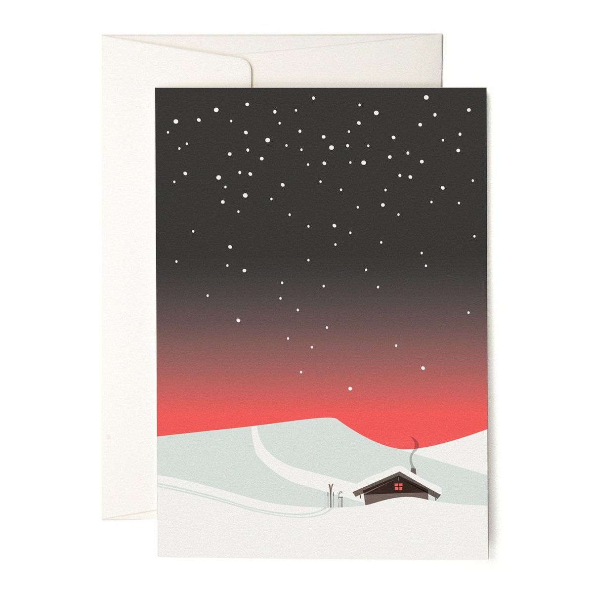 Log Cabin greeting card