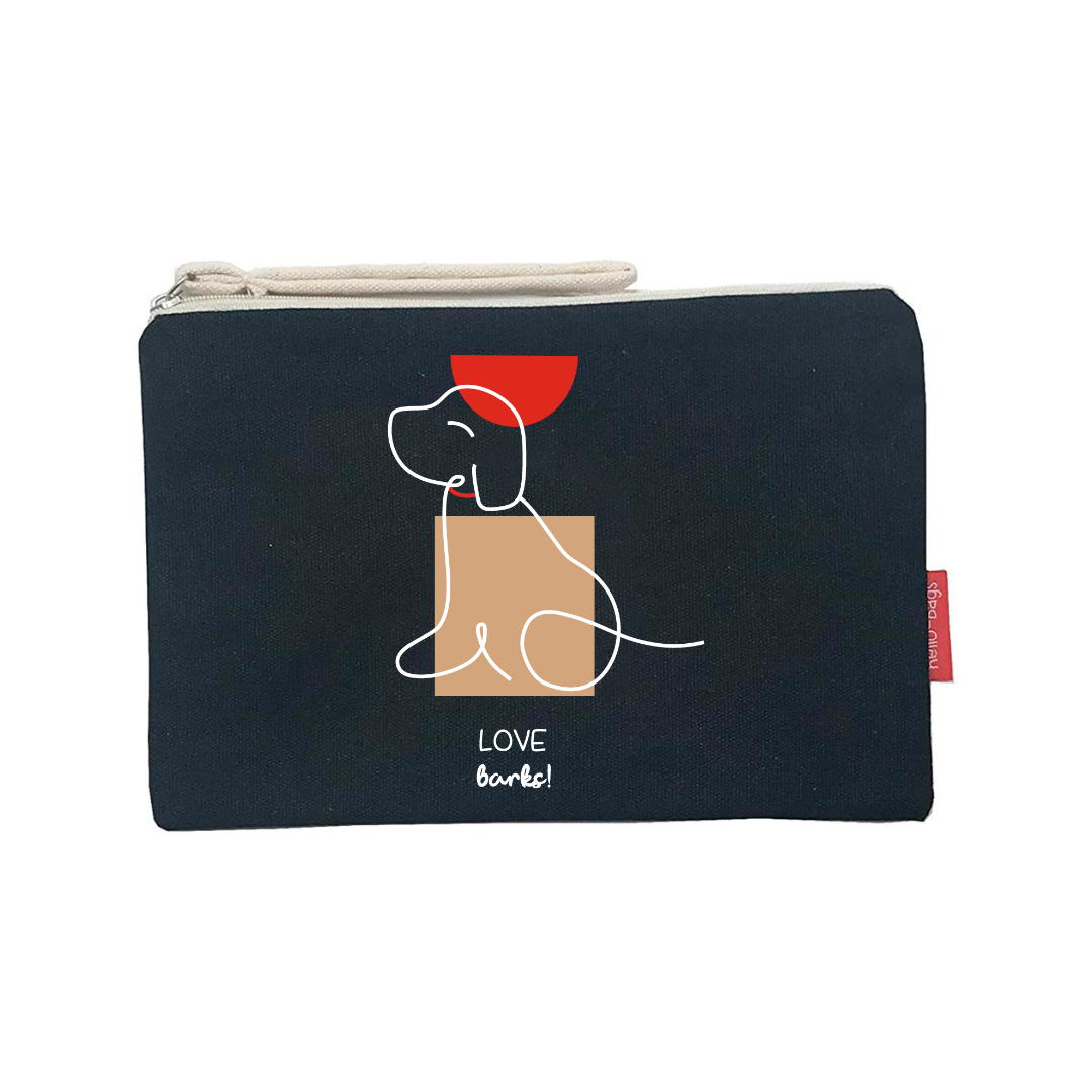 Bolsos de mano / Neceser modelo "LOVE BARKS" 