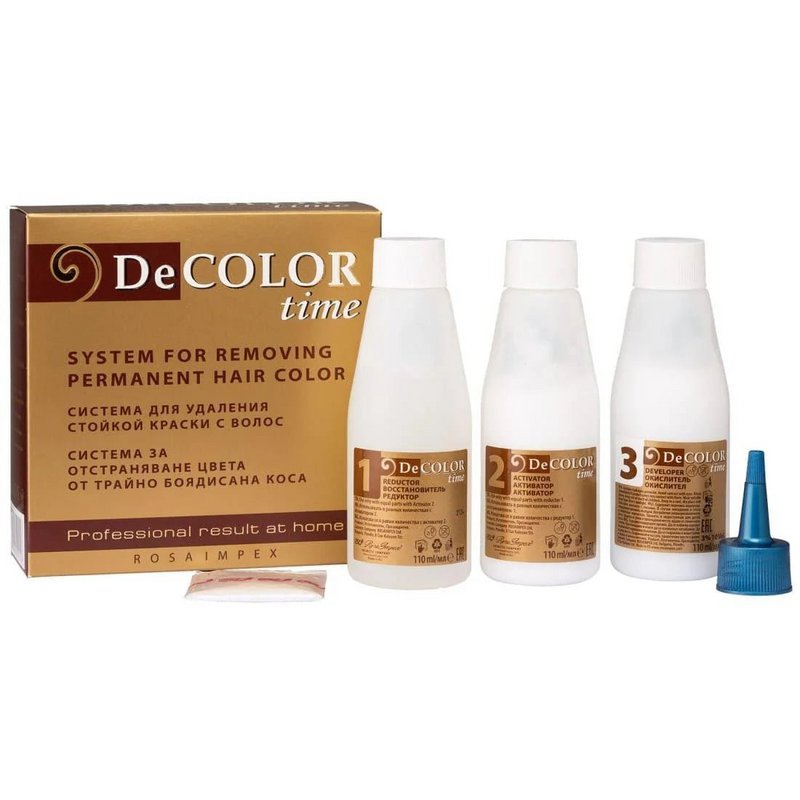 DeCOLOR time Bleaching System – Removes Permanent Hair Dye – 330ml