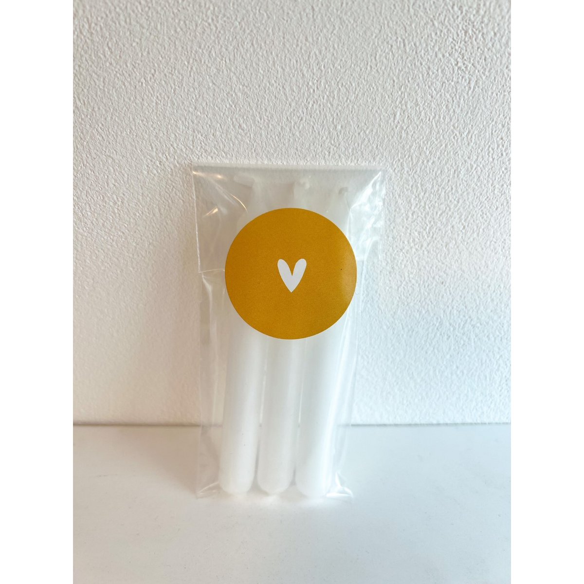 Set de 3 mini velas blancas