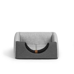 UP&DOWN niche pour chien 2en1- gris clair chiné