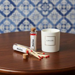 LAVURI® Match in tube with lid and striking surface, approx. 20 matches each