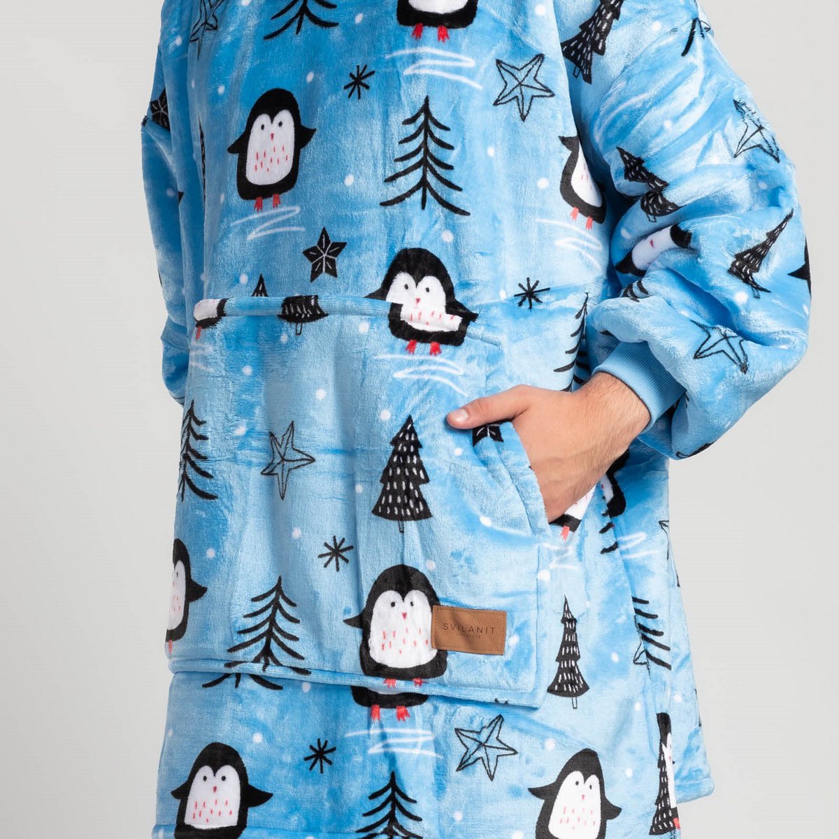 Vitapur - Hoodie blanket + socks - Penguin