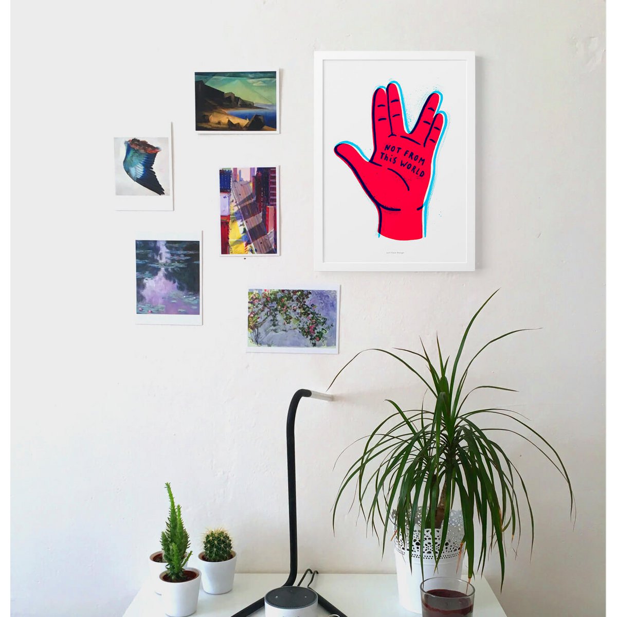 Pas de ce monde | Affiche d'impression d'art d'illustration