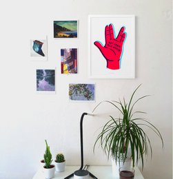Pas de ce monde | Affiche d'impression d'art d'illustration