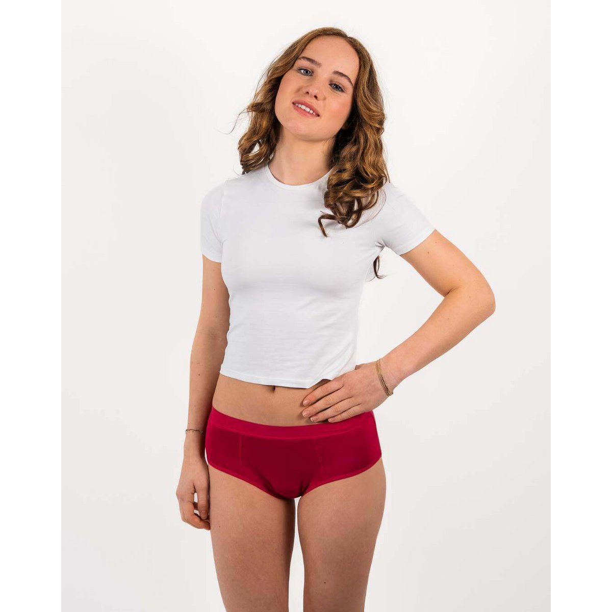 Menstrual pants hipster girls – super absorption (ruby)