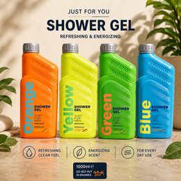 Gel doccia da 1000 ml “solo per veri uomini NEON” in bomboletta
