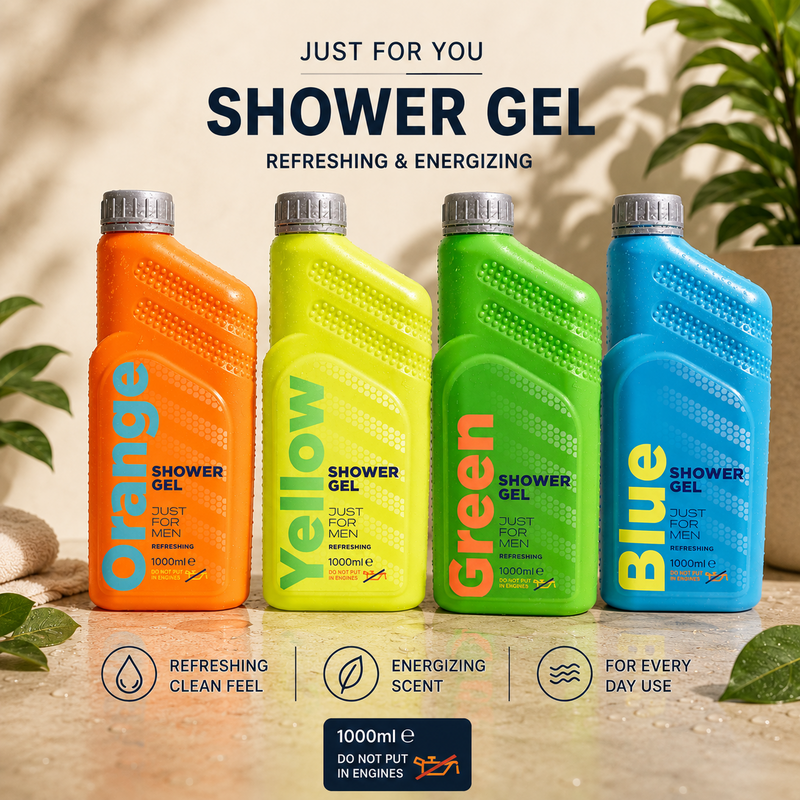 Gel doccia da 1000 ml “solo per veri uomini NEON” in bomboletta